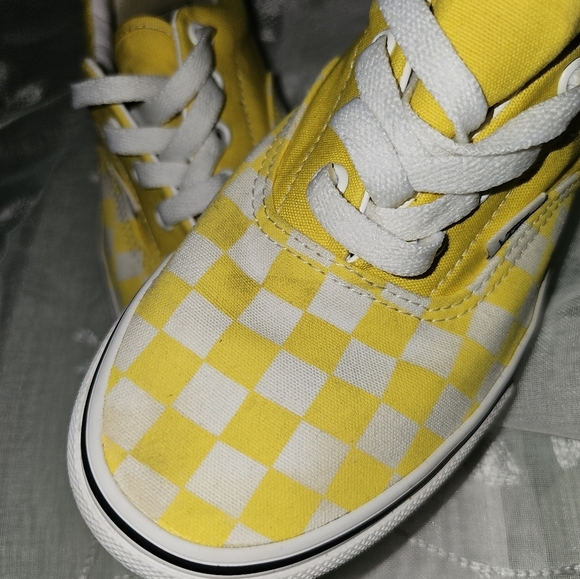Vans Era yellow/white (checkerboard) low womens- 6.5 mens 5.0 streetwear/ beach - Picture 7 of 14